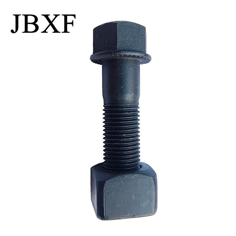 M8-M36 Carbon Steel Track Shoe Bolt And Nut Hot Punch Cold Punch With Black Oxide Surface Treatment