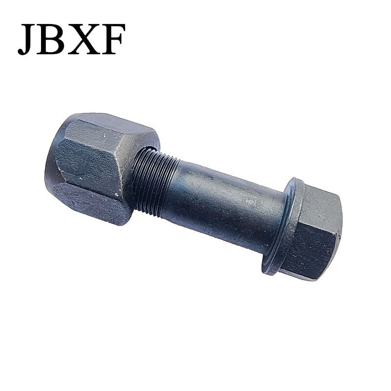 Grade 10.9-12.9 Heavy Duty Track Bolt And Nut Hexagon Carbon Steel Grey Blacks