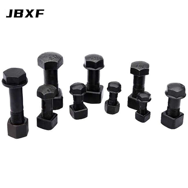Grade 10.9 Locking OEM Excavator Track Bolt Kit For Sany SY215 / Hitachi ZX200