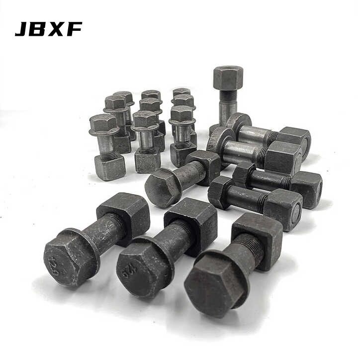 Heavy Duty Excavator Track Shoe Bolts M24x120 Compatible With CAT 320 Komatsu PC200 Grade 10.9 Alloy Steel Anti-Corrosion Coating