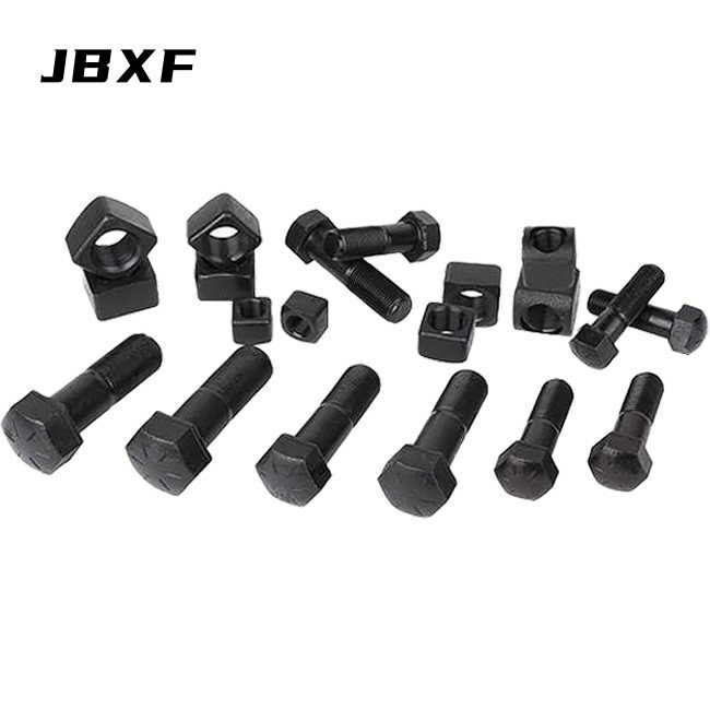 Heavy Duty Excavator Track Shoe Bolts M24x120 Compatible With CAT 320 Komatsu PC200 Grade 10.9 Alloy Steel Anti-Corrosion Coating