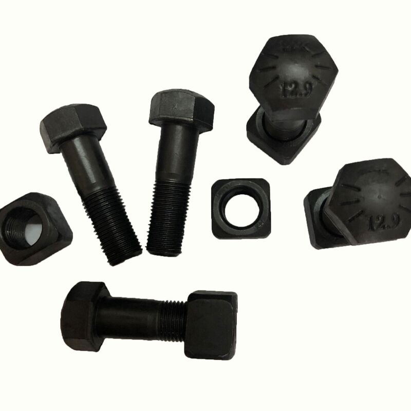 Caterpillar Komatsu John Deere Hitachi Undercarriage M16-M30 Sizes Track Bolts Bulldozers Excavators Grade 8 Steel Zinc Plated