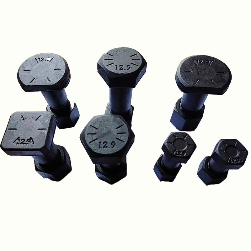 Industrial Strength Track Shoe Bolt Bulldozer Chains Heat Treated Durability Zinc Flake Coated Long Life Secures Track Pads Links