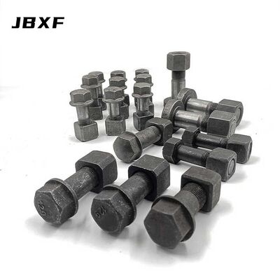 Heavy Duty Excavator Track Shoe Bolts M24x120 Compatible With CAT 320 Komatsu PC200 Grade 10.9 Alloy Steel Anti-Corrosion Coating